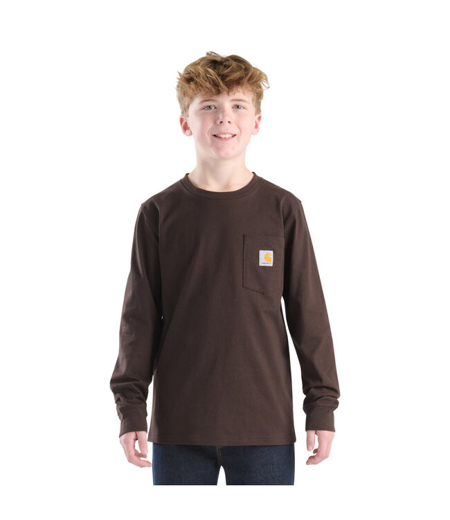 Carhartt Boy's Long-Sleeve Dog C Pocket T-Shirt CA6755