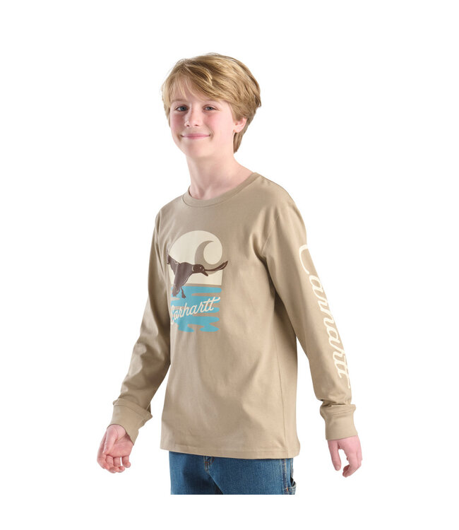 Carhartt Boy's Long-Sleeve Duck C T-Shirt CA6754