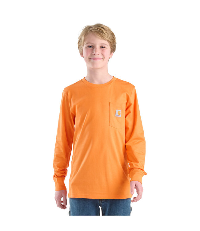 Carhartt Boy's Long-Sleeve Dog Pocket T-Shirt CA6763