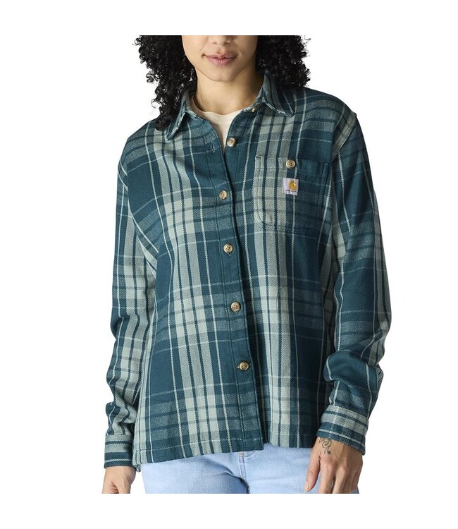 Carhartt Women's Tencil Fiber Series Loose Fit Twill Plaid Shirt 107136