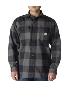 Carhartt Men's Loose Fit Heavyweight Flannel Long-Sleeve Plaid Shirt 107013