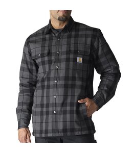 Carhartt Men's Relaxed Fit Flannel Sherpa-Lined Shirt Jac 107017