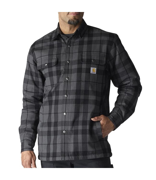 Carhartt Men's Relaxed Fit Flannel Sherpa-Lined Shirt Jac 107017