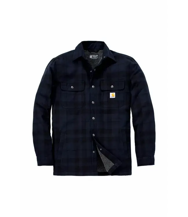 Carhartt Men's Relaxed Fit Flannel Sherpa-Lined Shirt Jac 107017