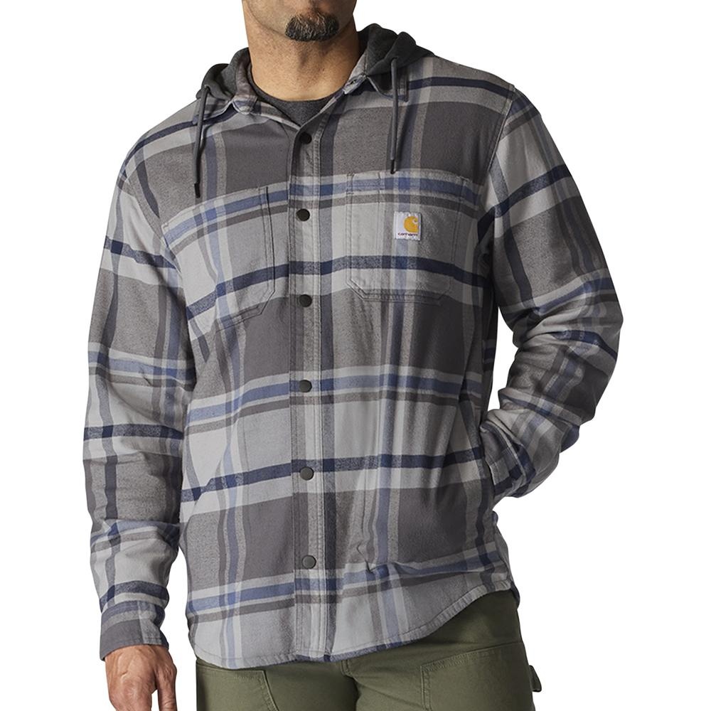Carhartt Men's Rugged Flex Relaxed Fit Flannel Fleece Lined Shirt