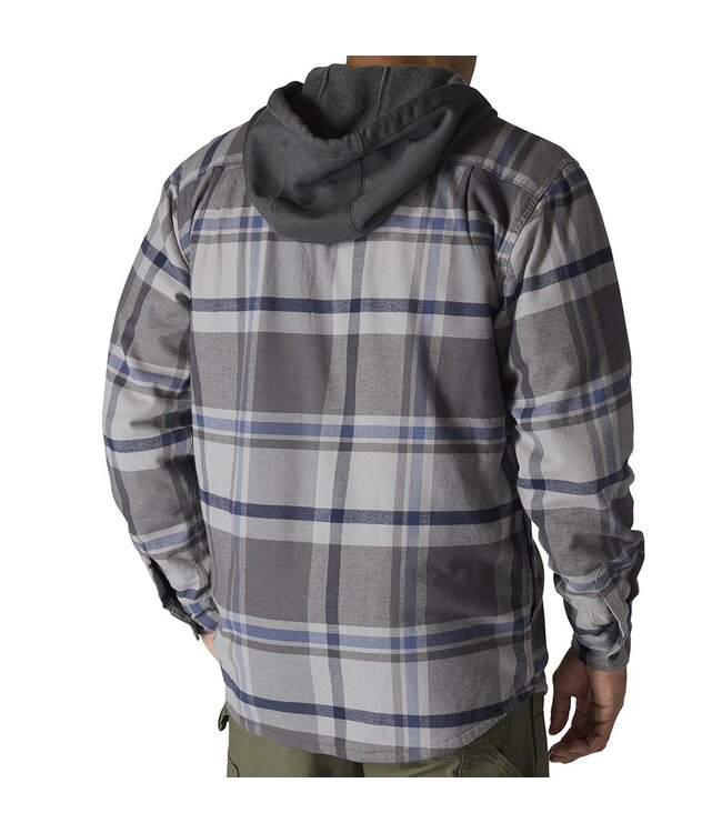 Carhartt Men's Rugged Flex Relaxed Fit Flannel Fleece Lined Hooded Shirt Jac 107011