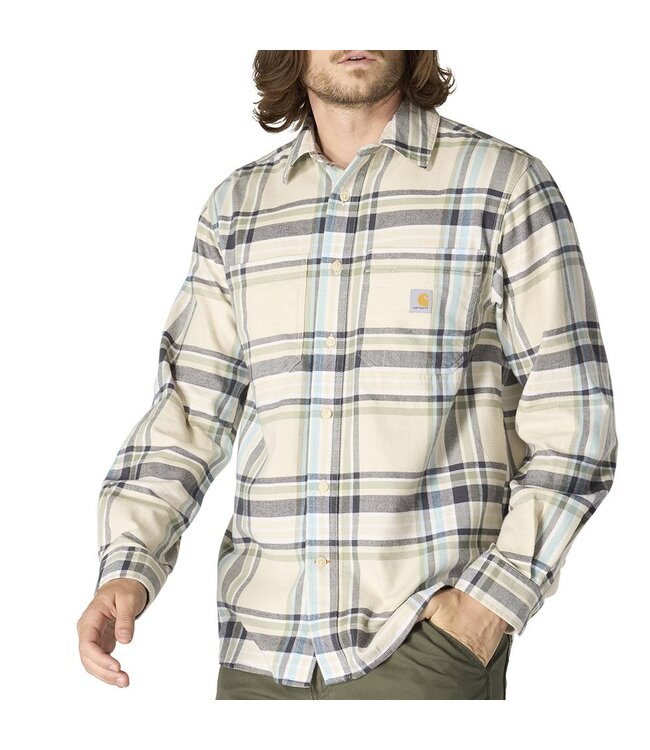 Carhartt Men's Rugged Flex Relaxed Fit Midweight Flannel Long-Sleeve Plaid Shirt 107010