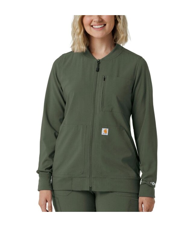 Carhartt Women's Force Cross-Flex Women's Lightweight Scrub Jacket C82410