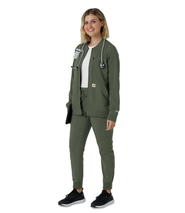 Carhartt Women's Force Cross-Flex Women's Lightweight Scrub Jacket C82410