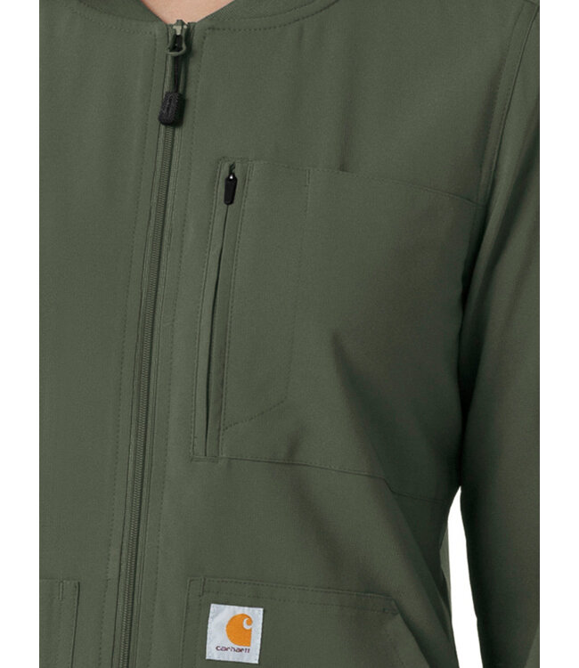 Carhartt Women's Force Cross-Flex Women's Lightweight Scrub Jacket C82410