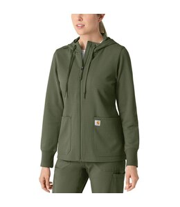 Carhartt Women's Full Zip Waffle Hoodie C82008
