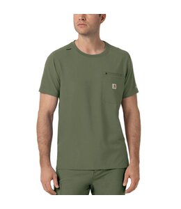 Carhartt Men's Force Cross-Flex Men's Crew Neck Scrub Top C16510