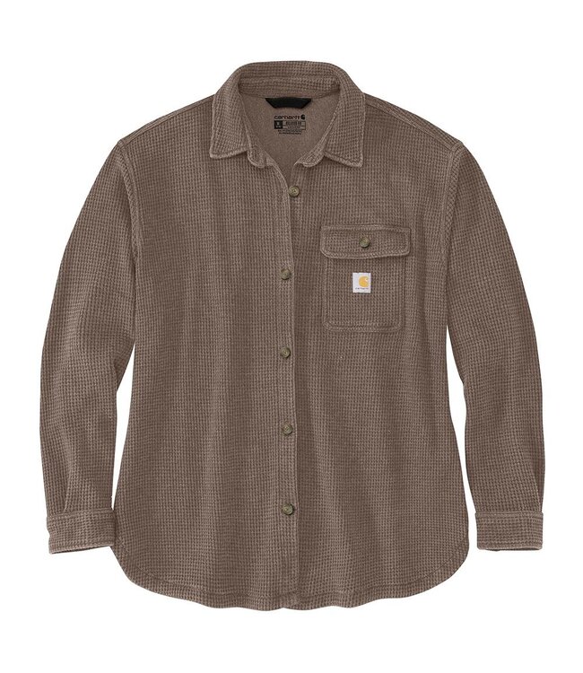 Carhartt Women's Oversized-Fit Heavyweight Waffle Knit Shirt 107134