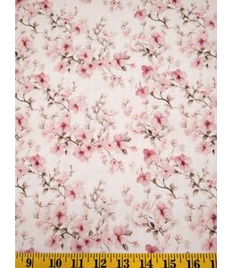 Colorwave Creations Yard of Bloom Time Mini Stripe Crepe Fabric