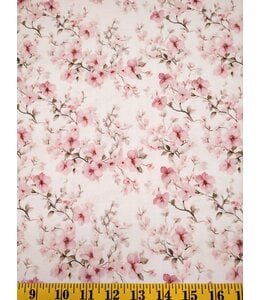 Yard of Bloom Time Mini Stripe Crepe Fabric