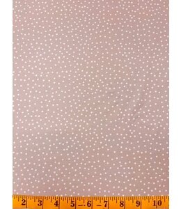 Yard of Scattered Dots Neutral Mini Rib Knit Fabric