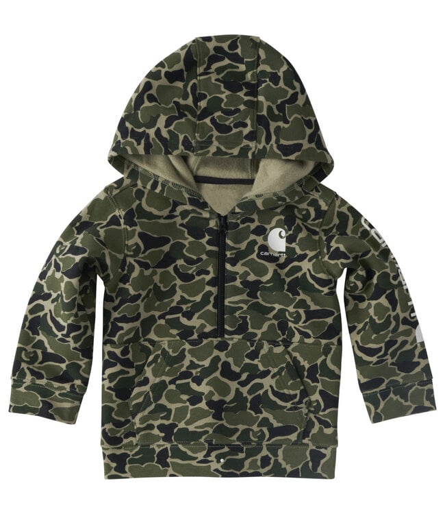 Carhartt Boy's Infant/Toddler Long-Sleeve Half-Zip Camo Sweatshirt CA6735