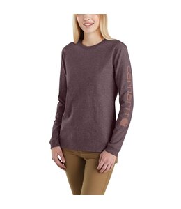 Carhartt Women's Loose Fit Heavyweight Long-Sleeve Logo Sleeve Graphic T-Shirt 103401