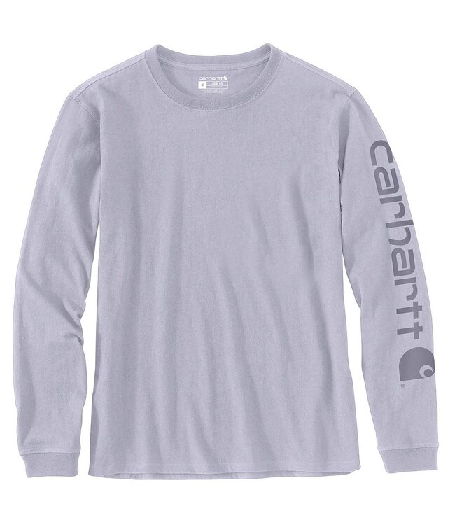 Carhartt Women's Loose Fit Heavyweight Long-Sleeve Logo Sleeve Graphic T-Shirt 103401