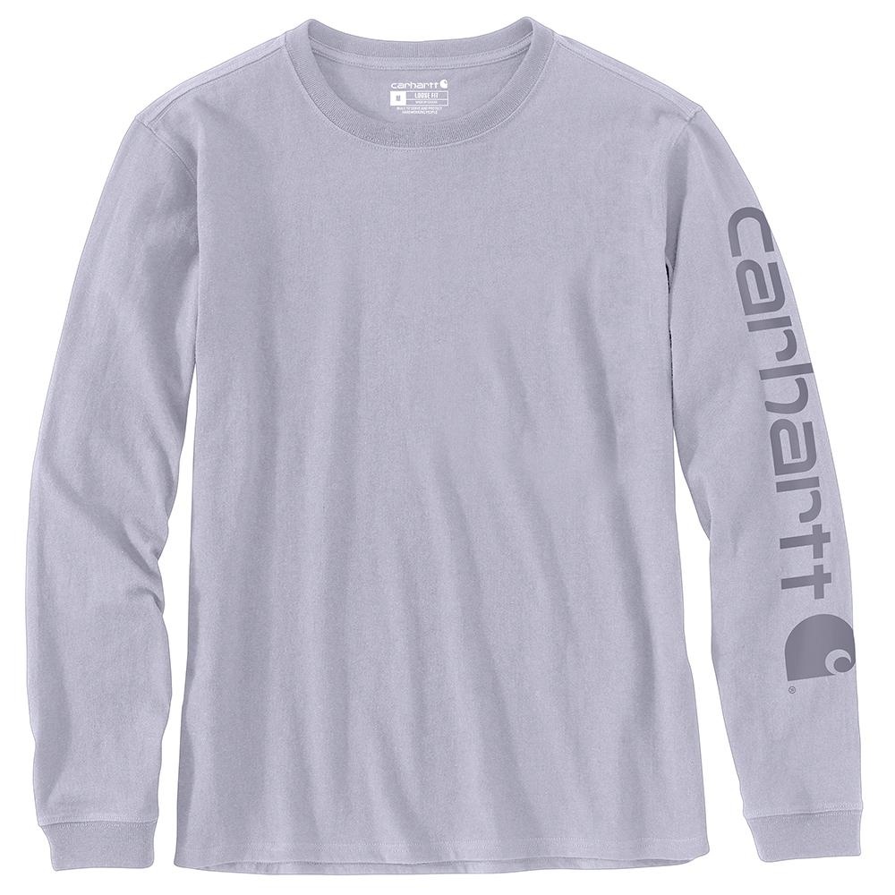 Carhartt Women's Long-Sleeve Logo Sleeve Graphic T-Shirt