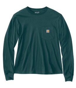 Carhartt Women's Loose Fit Lightweight Long-Sleeve Crewneck Pocket T-Shirt 106121