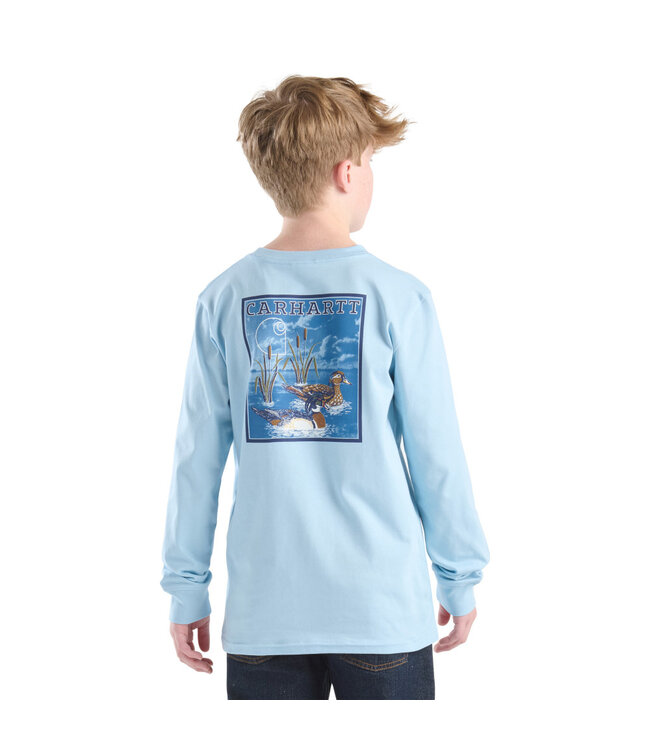 Carhartt Boy's Long-Sleeve Duck Pocket T-Shirt CA6767