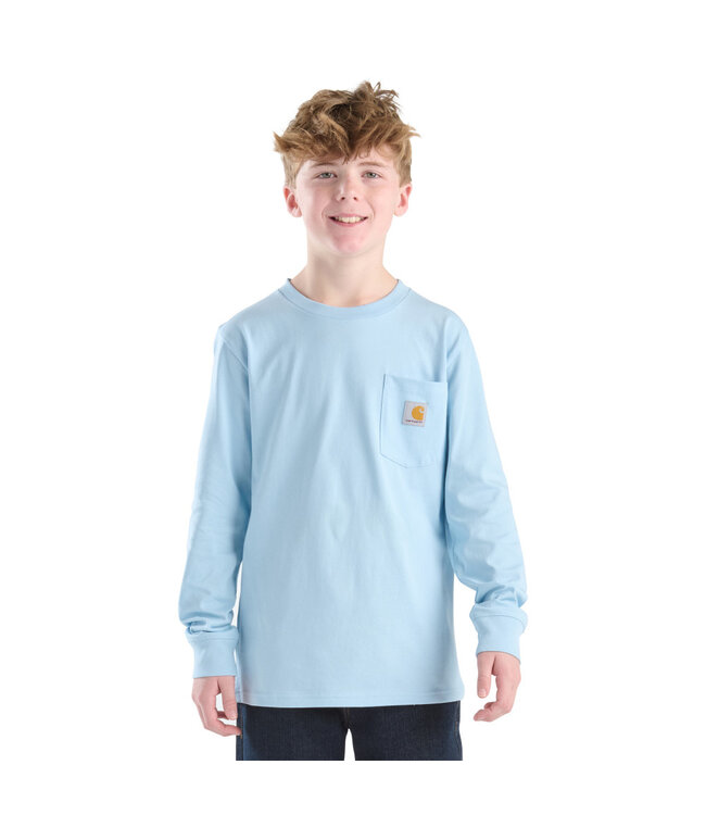 Carhartt Boy's Long-Sleeve Duck Pocket T-Shirt CA6767