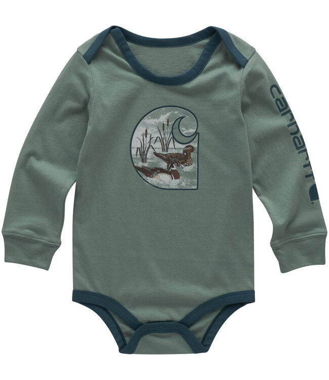 Carhartt Boy's Infant Long-Sleeve Duck "C" Bodysuit CA6711