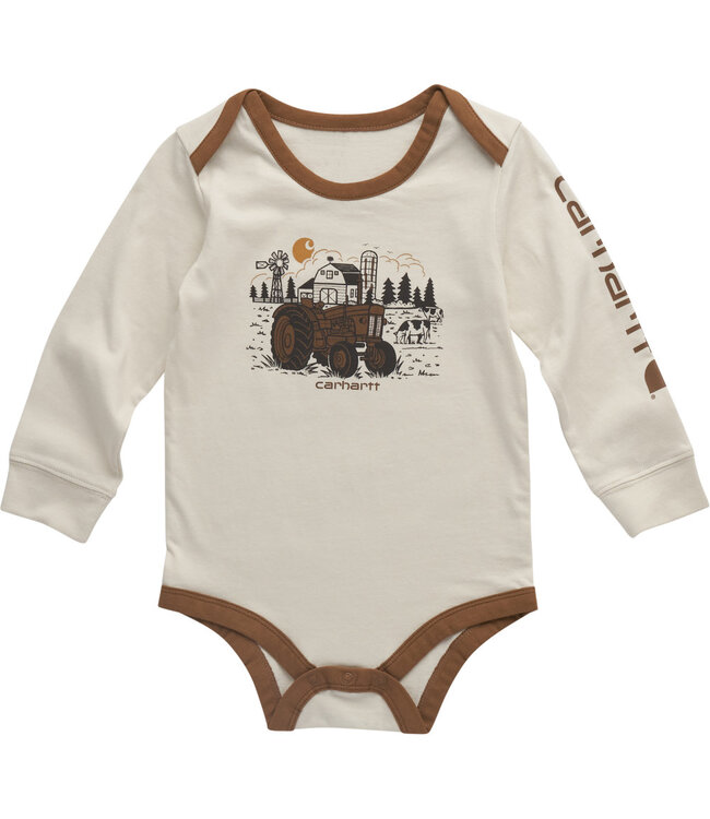 Carhartt Boy's Infant Long-Sleeve Tractor Bodysuit CA6712