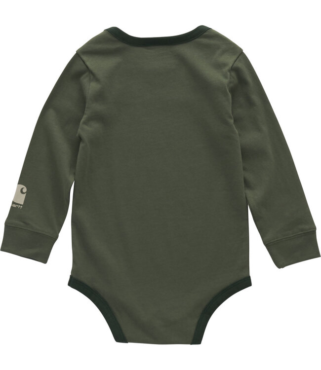 Carhartt Boy's Infant Long-Sleeve Dog Bodysuit CA6714