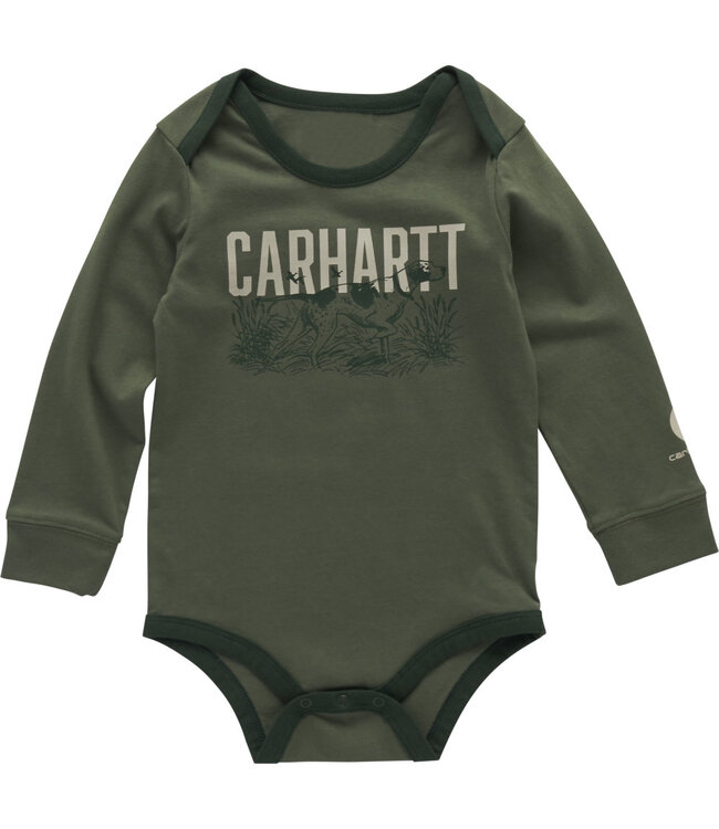 Carhartt Boy's Infant Long-Sleeve Dog Bodysuit CA6714
