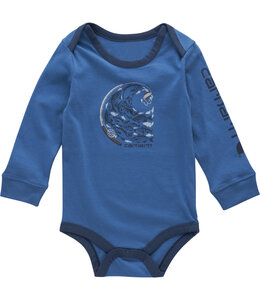 Carhartt Boy's Infant Long-Sleeve Fishing Bodysuit CA6715