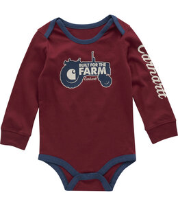 Carhartt Boy's Infant Long-Sleeve Tractor Bodysuit CA6716
