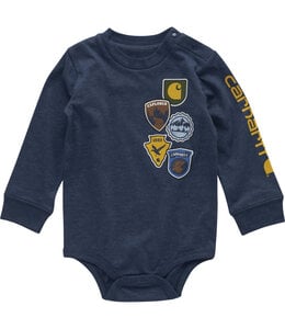Carhartt Boy's Long-Sleeve Patches Bodysuit CA6717