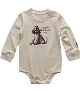 Carhartt Boy's Infant Long-Sleeve Dog Bodysuit CA6719