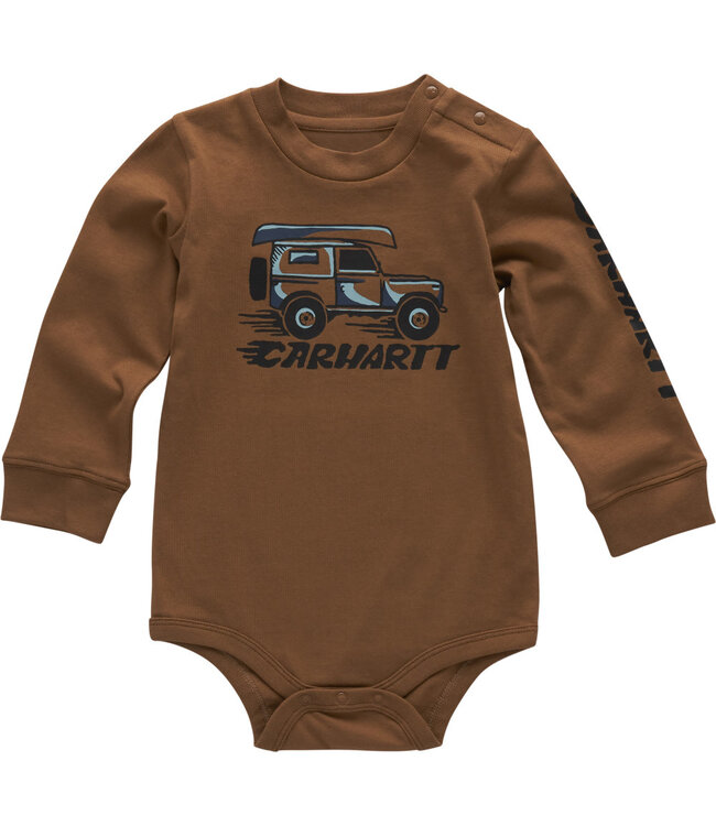 Carhartt Boy's Infant Long-Sleeve Truck Bodysuit CA6720