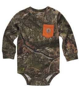 Carhartt Boy's Infant Long-Sleeve Camo Pocket Bodysuit CA6724