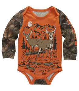 Carhartt Boy's Infant Long-Sleeve Deer Bodysuit CA6725