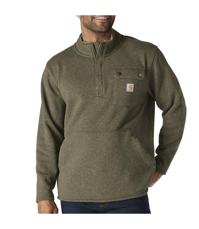 Carhartt Men's Relaxed Fit Midweight Quarter-Zip Pocket Sweater Fleece 106378