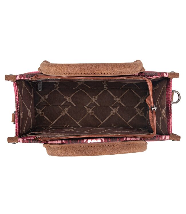 Wrangler Southwestern Pattern Dual Sided Print Tote/Crossbody WG2211-8120S