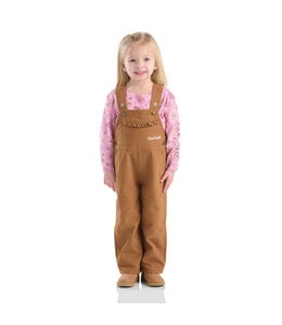 Carhartt Girl's Toddler Long-Sleeve T-Shirt and Canvas Overall Set CG9945