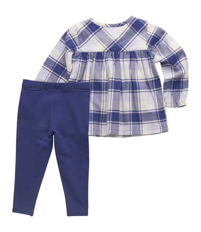 Carhartt Girl's Infant Long-Sleeve Flannel Top and Legging Set CG9955