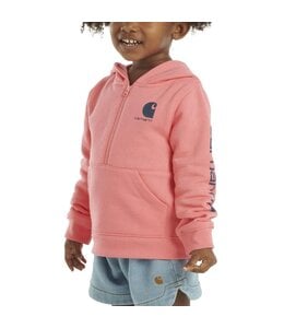 Carhartt Girl's Infant/Toddler Long-Sleeve Half-Zip Sweatshirt CA9930