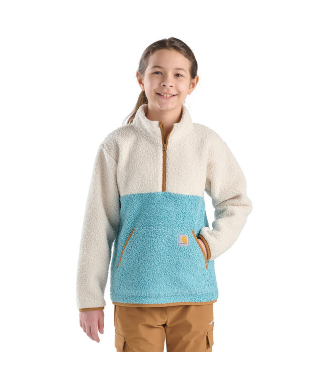 Carhartt Girl's Long-Sleeve Fleece Quarter-Zip Sweatshirt CA7133
