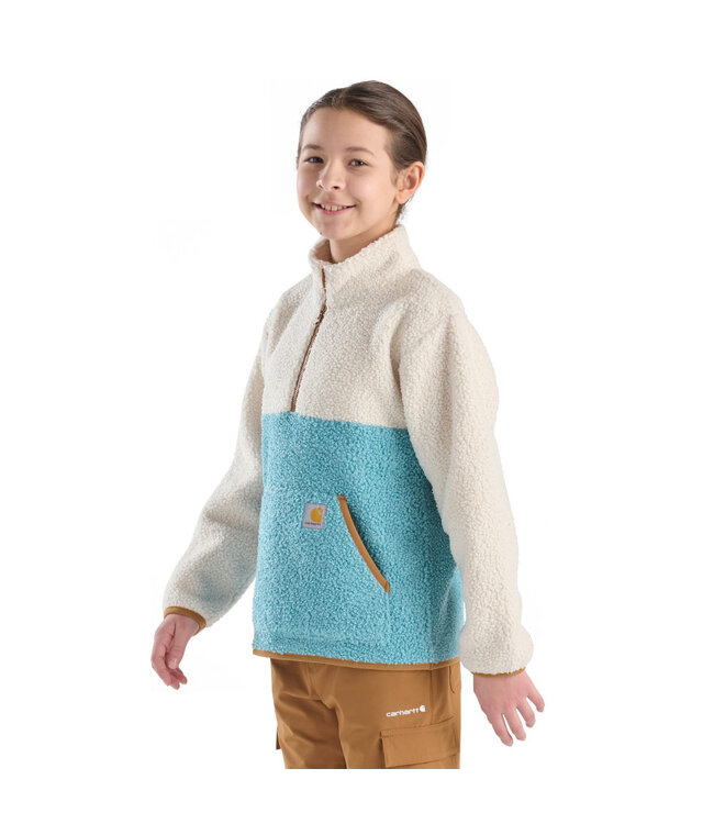 Carhartt Girl's Long-Sleeve Fleece Quarter-Zip Sweatshirt CA7133
