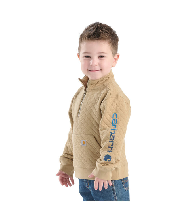 Carhartt Boy's Long-Sleeve Quarter Zip Sweatshirt CA6776