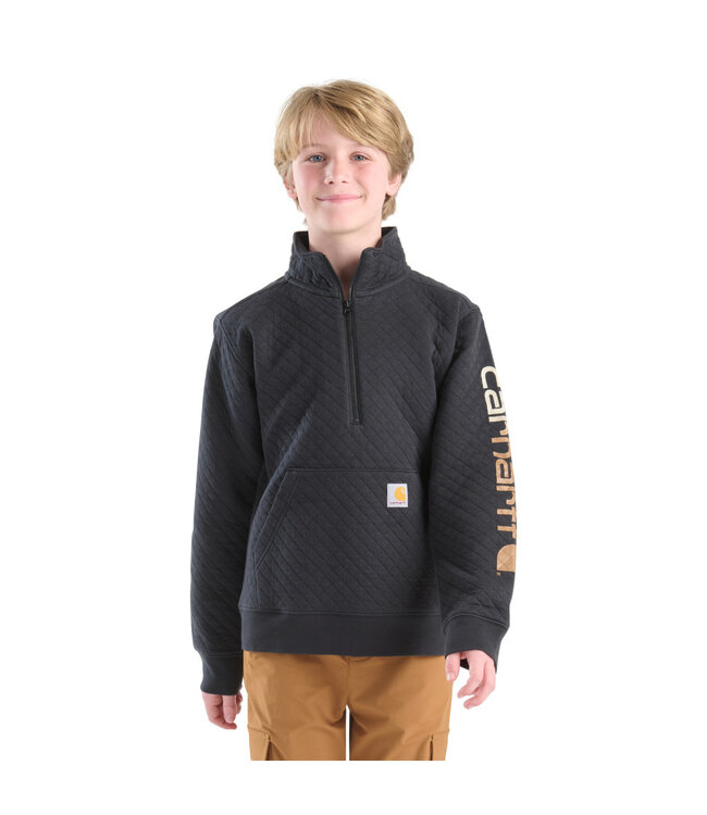 Carhartt Boy's Long-Sleeve Quarter Zip Sweatshirt CA6776