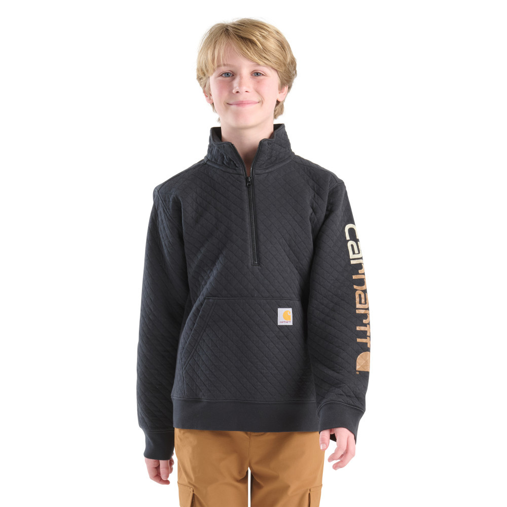 Carhartt Boy's Long-Sleeve Quarter Zip Sweatshirt - Traditions