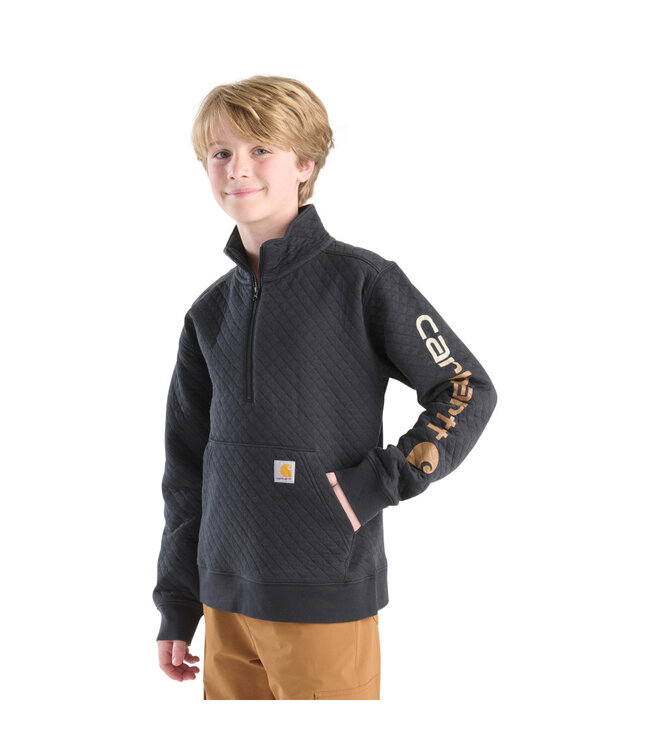 Carhartt Boy's Long-Sleeve Quarter Zip Sweatshirt CA6776