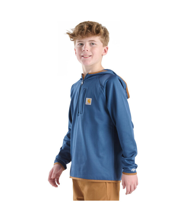 Carhartt Boy's Force Long-Sleeve Quarter Zip Sweatshirt CA6778